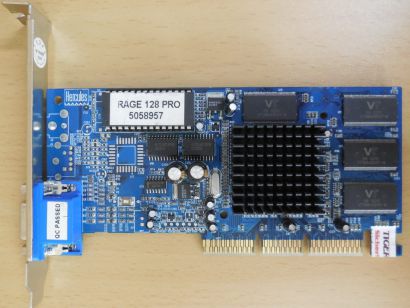 Hercules Rage 128 Pro 32MB 128Bit SDR VGA RETRO AGP 4x Grafikkarte* g576