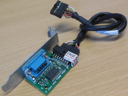 HP 628646-001 641397-001 611901-001 Serial COM Port Seriell Blende SFF* pz682