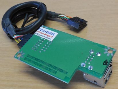 FSC Fujitsu Siemens USB Front Panel Modul D1308-A10 GS 2 Ports Anschlüsse* pz686