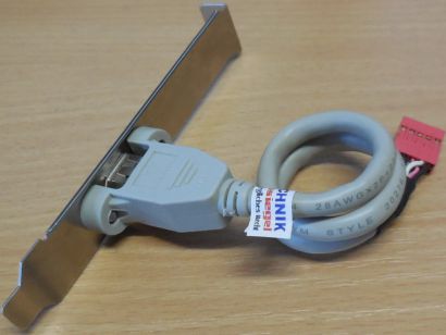 AsLink FireWire IEEE1394 Slotblende Slot Blende Slotblech 10-pin bracket* pz689