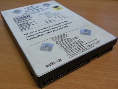 Seagate Barracuda 5400.1 ST340015ACE HDD IDE ATA 40GB 3.5 Festplatte 2MB* F702