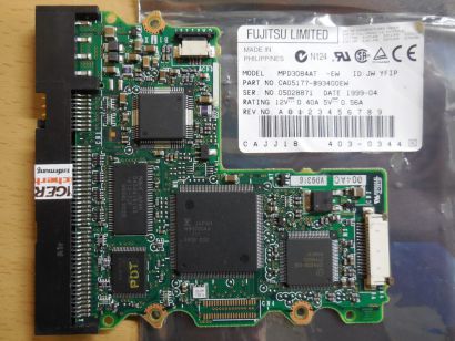 Fujitsu MPD3084AT CA05177-B93400EW IDE PCB Controller Elektronik Platine* FE203