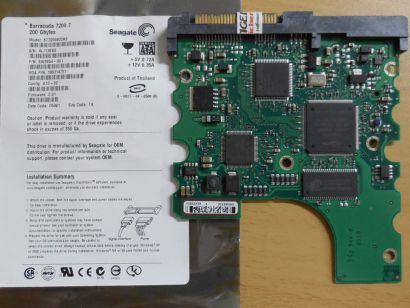 Seagate Barracuda 7200.7 ST3200822AS PCB Controller Elektronik Platine* FE209
