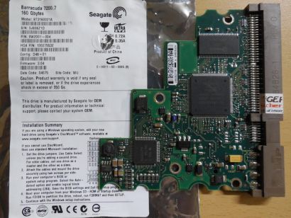 Seagate Barracuda ST3160021A 100277699 PCB Controller Elektronik Platine* FE224