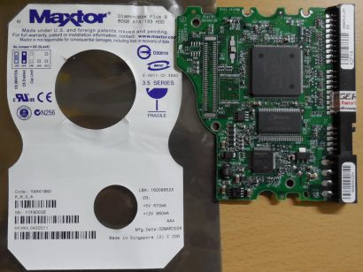 Maxtor DiamondMax Plus9 6Y080L0 YAR41BW0 PCB Controller Elektronik Platine*FE230