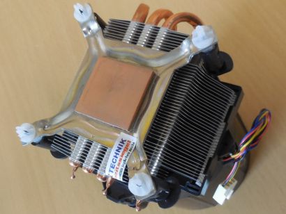 Medion Intel Sockel 775 CPU Kühler AVC Fan Lüfter 4-pol 92mm Alu+Kupfer* ck408