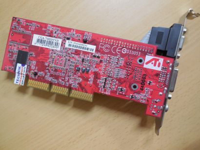 Club 3D CGA-7032DTVD Radeon 7000 Retro AGP Grafikkarte 32MB VGA DVI TV-Out* g600