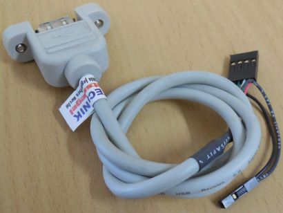 Universal USB2.0 Einzel Port Anschluss für jedes PC Gehäuse 50cm Kabel* pz940