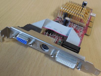 MSI RX9250-TD128 MS-8999 Ver1.A Radeon 9250 128MB VGA TV-Out DVI RETRO AGP* g613