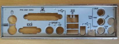Medion MS-6701 MD5000 Art No.20012253 Mainboard Blende IO Shield Backplate*mbb11