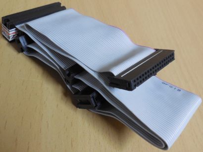 FC-34P Floppy FDD Diskettenlaufwerk A B Kabel 34 pin 3x IDC + 2x Card Edge*pz946