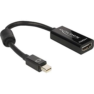 Delock Adapter mini DisplayPort 1.1 Stecker > HDMI Buchse passiv schwarz* pz958