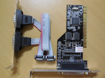InLine 66638I LPT Parallel 2x COM Port Seriell RS-232 PCI Multi I/O Karte* sk76