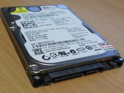 Western Digital WD Scorpio WD1600BEVT-75ZCT0 HDD SATA 160GB 2.5 Festplatte* F791