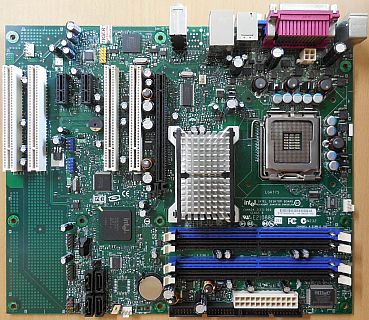 Intel D945GNT Rev C96320-402 Mainboard +Blende Sockel 775 PCIe SATA DDR2* m1068