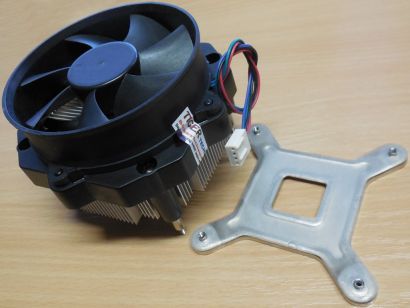 EKL Intel Sockel 775 CPU Kühler 92mm 4-pol FAN Lüfter Alu mit Backplate* ck429