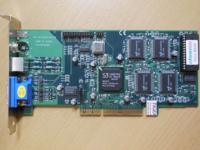 Gainward Cardex VGA pro GX2 S3 ViRGE 86C357 4MB VGA TVO Composite Retro AGP*g628
