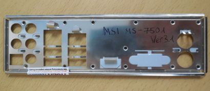 MSI MS-7501 Ver 3.1 K9NGM3 Mainboard Blende IO-Shield Backplate 20039443* mbb21