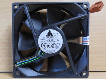 HP 372651-001 Delta Electronics AUB0912VH -4E49 Lüfter 92mm 12V 4pin FAN* GL173