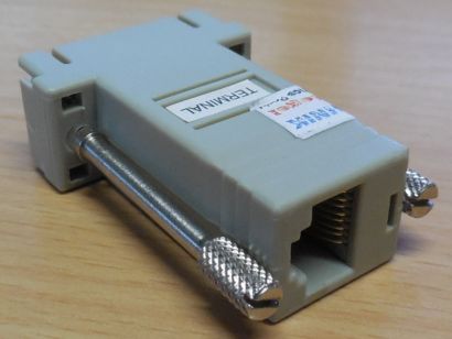 Cisco 74-0495-01 Rev A0 Terminal Konsole Console Adapter DB9 RJ45 weiblich*nw122