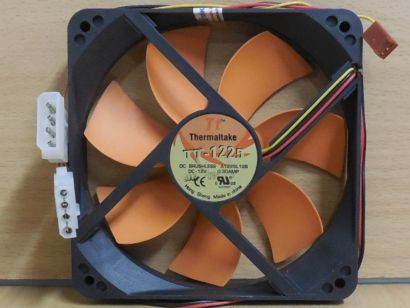 Thermaltake TT-1225 A1225L12S Gehäuse Lüfter 120mm 12V DC FAN 3-pin Molex* GL185