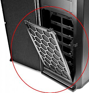 Antec P100 ATX PC Front Filter Lüfterfilter Abdeckung schwarz mit Gitter* pz1013