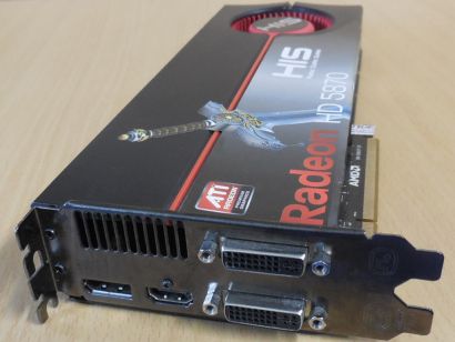 HIS AMD ATI Radeon HD 5870 1GB 256Bit GDDR5 PCIe 2.1 2x DVI-I HDMI DP* g638