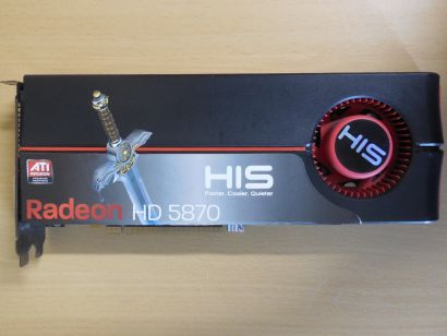 HIS AMD ATI Radeon HD 5870 1GB 256Bit GDDR5 PCIe 2.1 2x DVI-I HDMI DP* g638