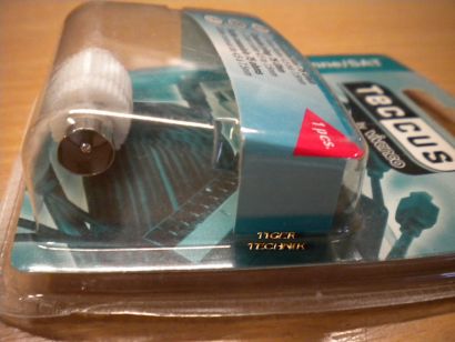 Teccus by Vivanco Koaxialstecker 75 Ohm Koax Stecker Kabel 4,5mm zu 7,5mm* so68