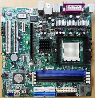 MSI MS-7168 Ver1C Mainboard +Blende AMD Sockel 939 PCIe DDR SATA VGA Audio*m1084