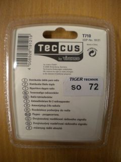 Teccus T710 Radio Zweifach 2 fach Verteiler Koax Stecker 2x Koax Kupplung* so72