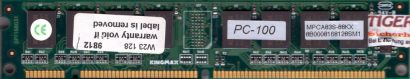KINGMAX MPCA83S-88KX PC100 128MB SDRAM 100MHz Arbeitsspeicher SD RAM* r1044