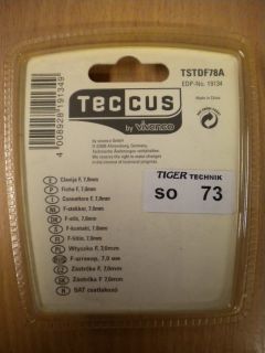 Teccus by Vivanco Video 8 Stück 8x F-Stecker für Koax-Kabel 7mm* so73