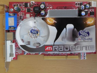Sapphire Radeon X1600 PRO 256MB 128Bit DDR2 DVI TVO VGA RETRO AGP 8X* g656 Grafikkarte