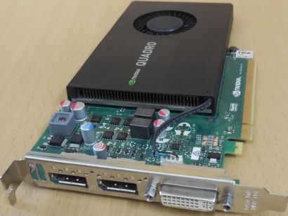 nVidia Quadro K2200 4GB GDDR5 128Bit 2x DP DVI-I PCIe 2.0 Grafikkarte P2010*g665