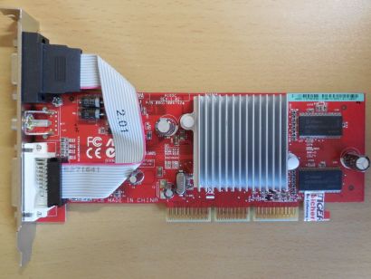 Asus A9250/TD/128M/A ATI Radeon 9250 128MB Retro AGP VGA TVO Composite DVI* g669