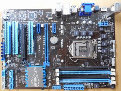 Asus P8Z77-V LX Rev 3.04 Mainboard +Blende Intel Z77 Sockel 1155 DDR3 HDMI*m1092