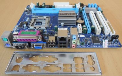 Gigabyte GA-G41MT-ES2L Rev1.3 Mainboard +Blende Sockel 775 DDR3 PCIe GBLAN*m1097