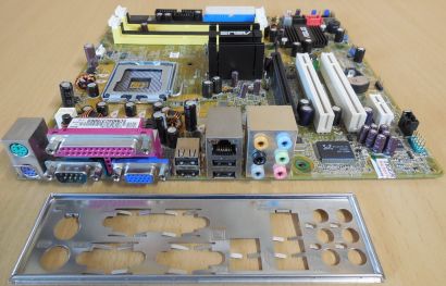 Asus P5GD2-TVM/S Rev 1.01 Mainboard +Blende Intel 915P Sockel 775 DDR2 VGA*m1100