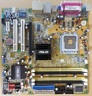 Asus P5GD2-TVM/S Rev 1.01 Mainboard +Blende Intel 915P Sockel 775 DDR2 VGA*m1100