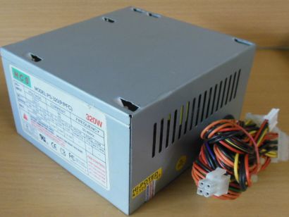 HCS PS-320(P/PFC) 320Watt Retro ATX PC Computer Netzteil Molex Floppy AUX*nt1622