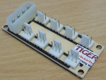 8-fach 3-pin Lüfter Verteiler Platine für 8x Lüfter PC FAN Hub Molex* GL201