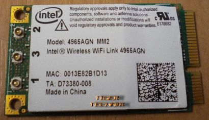 Intel Wireless WiFi Link Karte 4965AGN MM2 für Laptops z.B. Samsung NP-R70 nb14