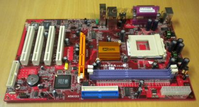 PC Chips M848A V5.0 Mainboard mit Blende - So A 462 DDR400 LAN Audio USB2.0 m112