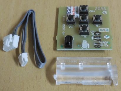 Thomson 32HD3341 TV Bedieneinheit IR Power Button + Kabel 40-32D120-FBA1LG* E118