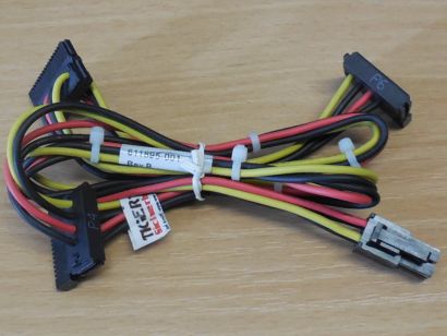 HP 611895-001 4-pin zu 3x SATA Power Kabel Stromkabel Elite 8200 8300 SFF*pz1121