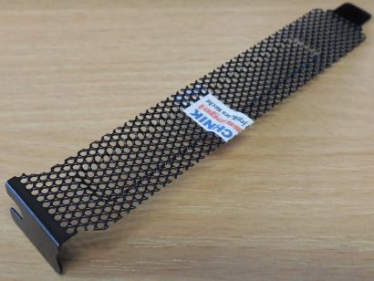 2x Stück Slotblech Slot Slotblende Abdeckung Gehäuse Lüftungslöcher schwarz*BL74