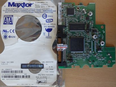 Maxtor DiamondMax 10 6V250F0 VA111900 PCB Controller Elektronik Platine* FE295