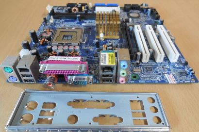 Gigabyte GA-8S649MF Rev 1.0 Retro Mainboard +Blende Intel Sockel 775 PCIe* m1120