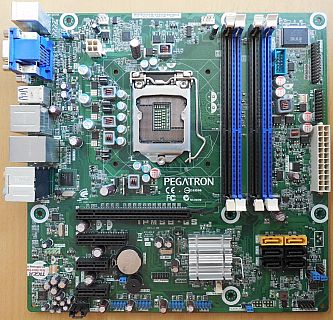 Pegatron IPMSB-GS Rev1.02 Mainboard +Blende Intel H67 Sockel 1155 VGA HDMI*m1122